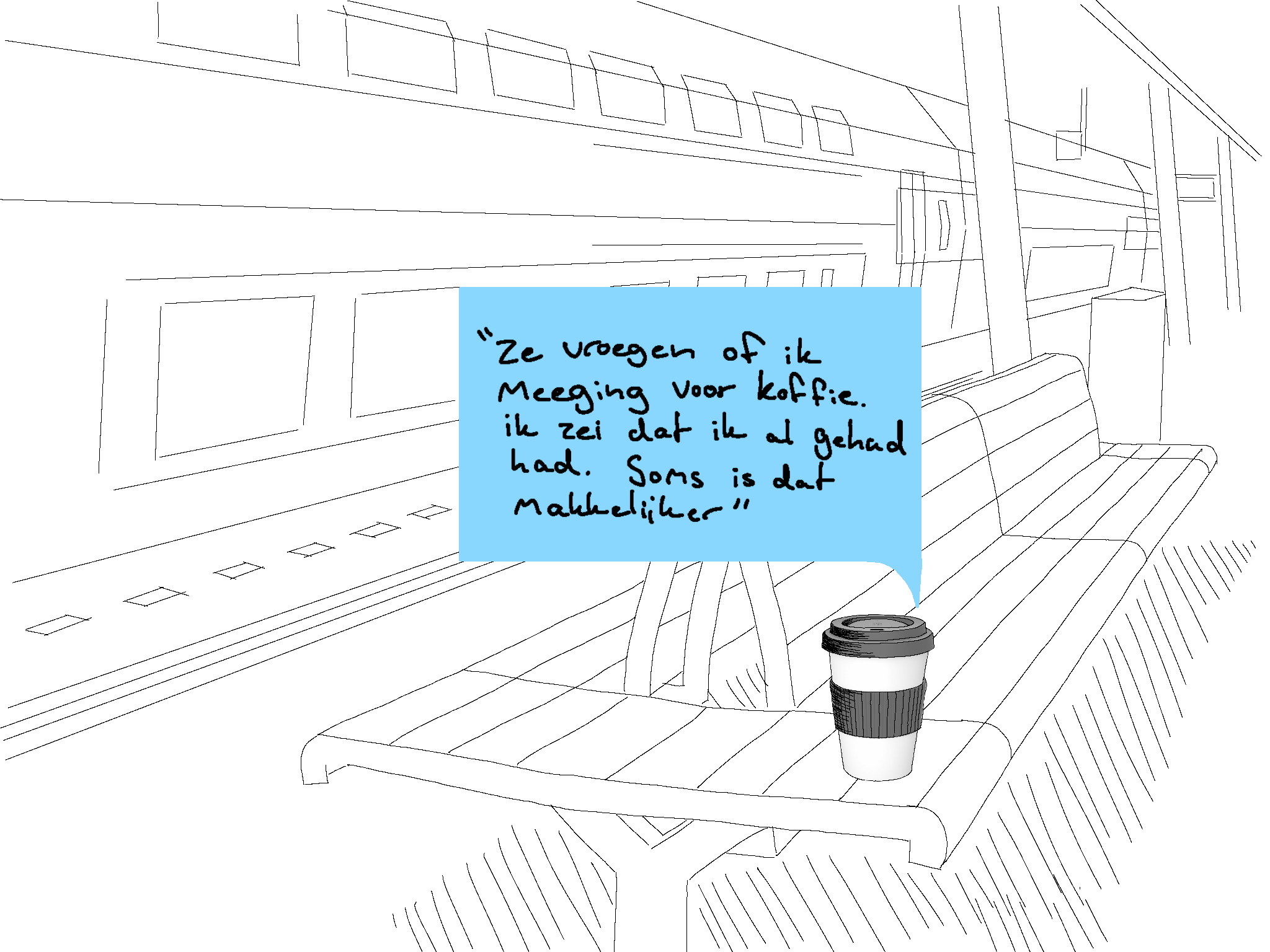 Mockup op koffiebeker